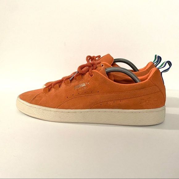 Puma Shoes | Puma Suede Big Sean Melon Low Top, Lace Up 366251 02 Sneakers Shoes Mens Size 9 | Color: Orange | Size: 9 | Margovill's Closet